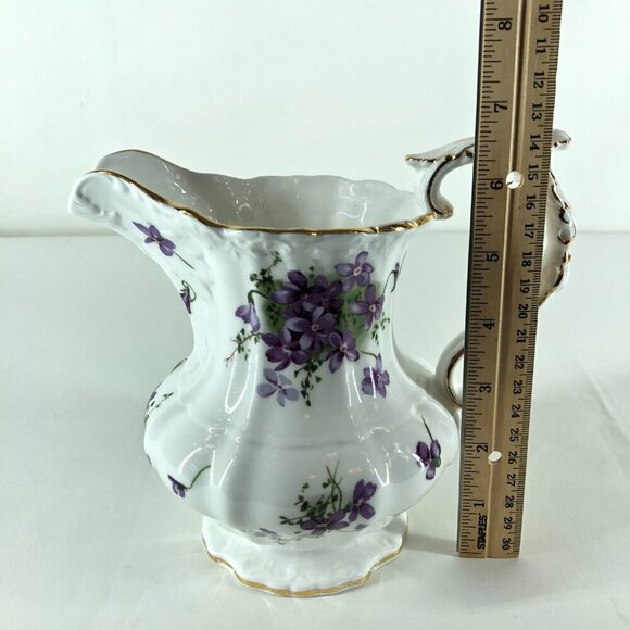 Hammersley Victorian Violets From England's Countryside Bone China Pitcher - Picture 7 of 10
